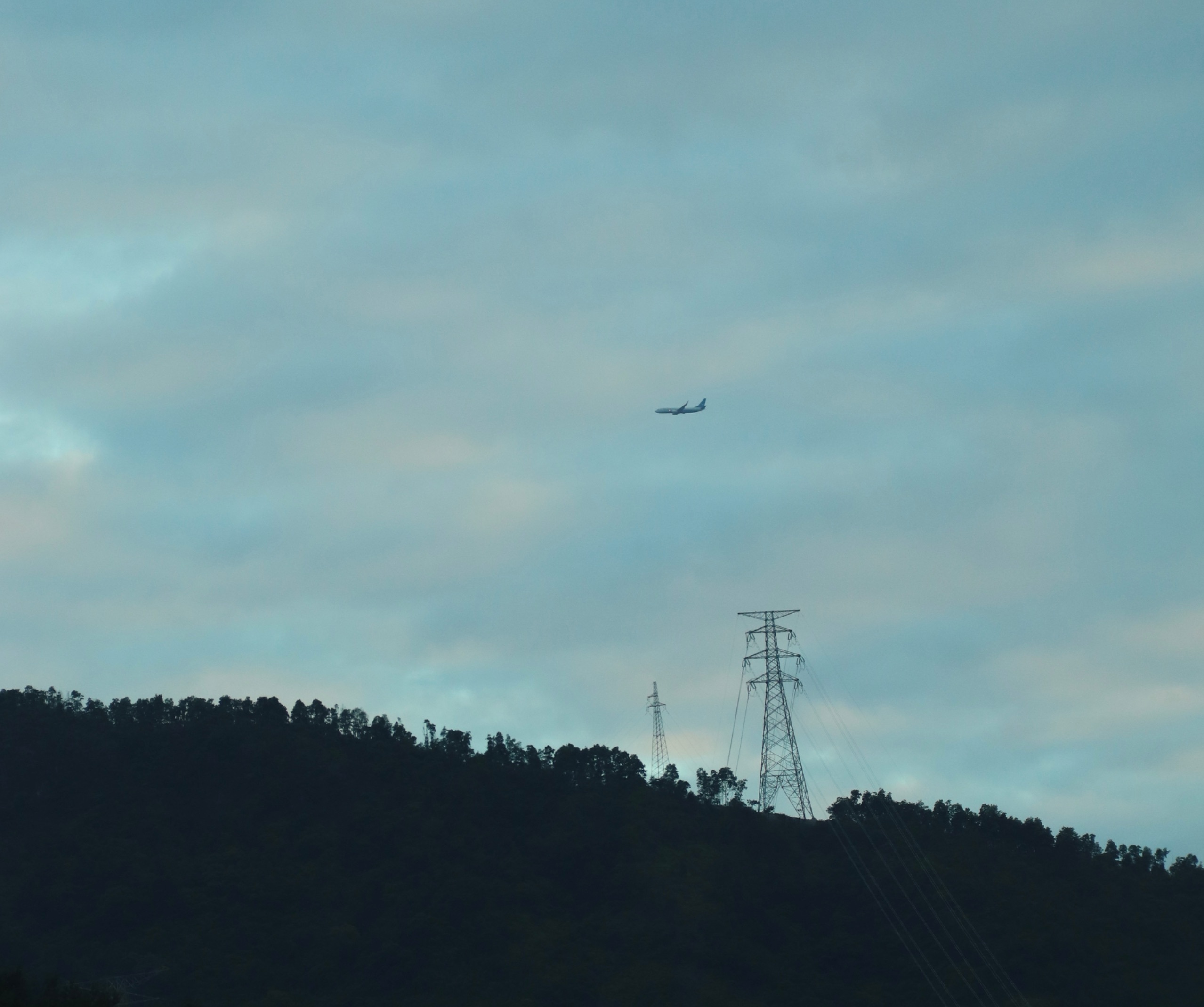 山上风景，山下人